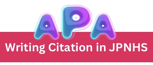 Reference Citation in APA style 